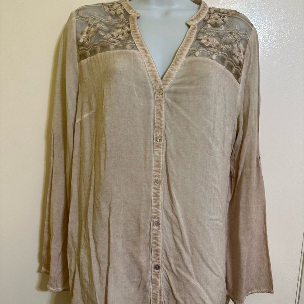 Andrée Blue Lace Cowgirl core Top